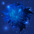 Abstract blue beautiful background