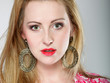 Photo: Beautiful blonde girl in summer clothes Beautiful blonde girl in summer clothes