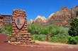 main entrance, Zion National park, Utah, United states