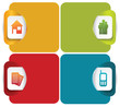 Vector abstract infographic labels with icons