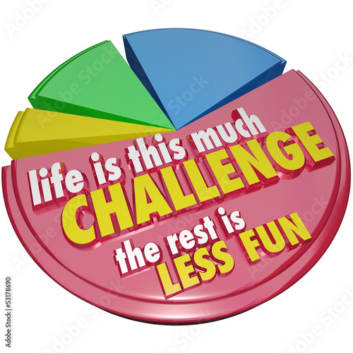 Illustration: Pie Chart Life This Much Challenge Rest Less Fun Pie Chart Life This Much Challenge Rest Less Fun