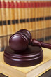 Judge Gavel with law books