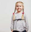 Kid girl fashion isolated portrait