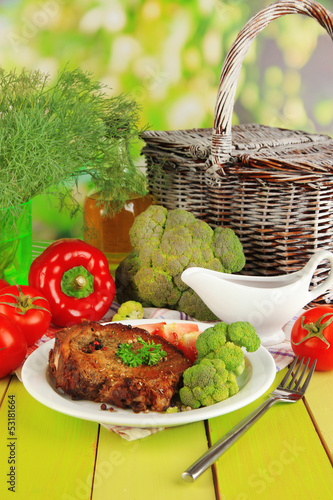 Photo: Piece of fried meat Piece of fried meat