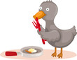 duck cooking egg