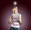 Photo: Idea Concept Businesswoman With Touch Pad Idea Concept Businesswoman With Touch Pad