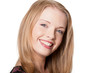 Portrait of cute happy blonde girl