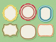 Retro style labels