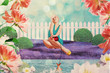 Photo: beautiful woman in fairy garden beautiful woman in fairy garden