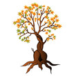 Herbstbaum zu Halloween