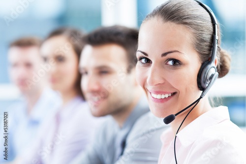 Photo: Call center team Call center team