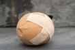 Broken healthcare concept image of plaster on egg