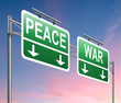 War or peace concept.