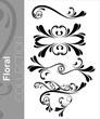 Vector: abstract beautiful floral elements collection vector abstract beautiful floral elements collection vector