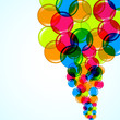 Abstract color circle background