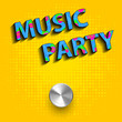 Music party concept poster
