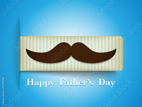 Vector: Happy Father Day Mustache Tag Happy Father Day Mustache Tag