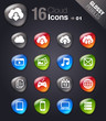 Glossy Pebbles - Cloud Computing Icons