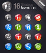 Glossy Pebbles - Business strategy and management icons