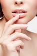 beautiful woman with manicure
