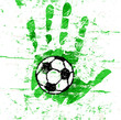 soccer / football design, grungy, vector