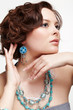 beautiful brunette young woman