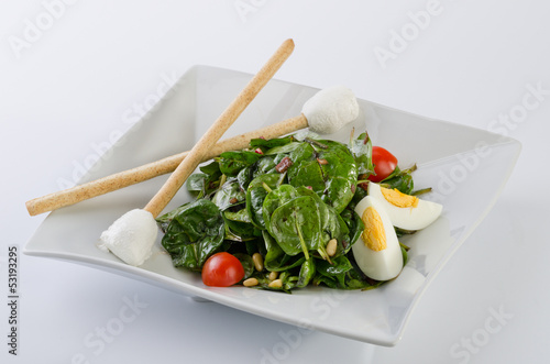 Photo: Spinach & goat cheese salad Spinach & goat cheese salad