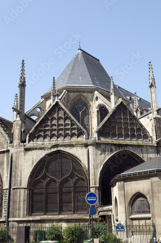 Photo: Church Eglise of Saint Severin in Latin Quarter Paris France his Church Eglise of Saint Severin in Latin Quarter Paris France his