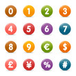 Colored Dots - Numbers & Currency icons