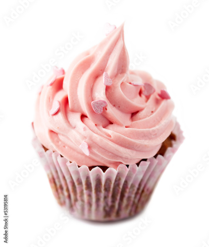 Photo: Pink Valentine cupcake Pink Valentine cupcake
