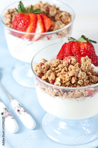 Photo: Muesli with greek yogurt Muesli with greek yogurt