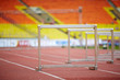 Hurdles on race tracks for obstacle race