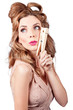 Photo: Pretty pinup housewife hanging out washing load Pretty pinup housewife hanging out washing load