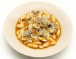 Fabes con almejas ,plato tipico de Asturias,España