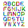 Vector: Bright alphabet letters Bright alphabet letters