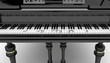 Musica pianoforte tastiera concerto note 3d