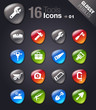 Glossy Pebbles - Tools and Construction icons