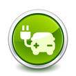 button green electric car