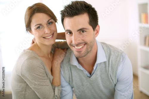 Photo: Portrait of smiling loving couple Portrait of smiling loving couple