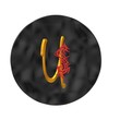 ABC Casual gold mit rotem Drachen Einzelbuchstaben