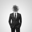 Photo: man with the mess instead head man with the mess instead head
