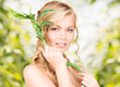 Photo: woman with sprout woman with sprout