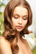 beautiful woman with long hair