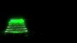 Green Glowing Christmas Tree