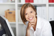 Portrait of a pretty businesswoman at the office