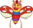 Vector: Bright striped colour toy ladybird Bright striped colour toy ladybird