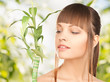 woman with sprout