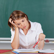 Depressed young female student