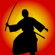 Silhouetted Samurai