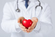 man hands with heart